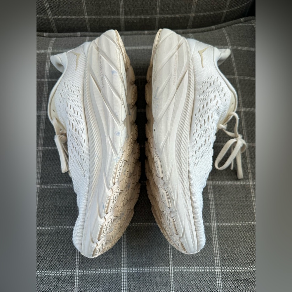 Hoka Cream/Beige Clifton 8 Running Shoes Mens Size 8D - Picture 7 of 12